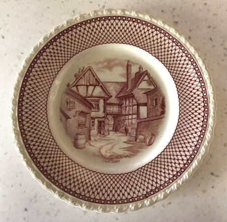 Shakespeare Land Red by Myott Staffordshire