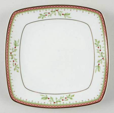 Holiday Traditions Square Salad Plate