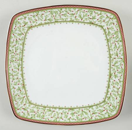 Holiday Traditions Square Dinner Plate