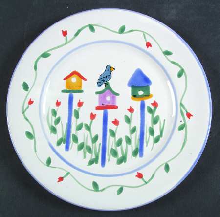 Birdhouse Salad/Dessert Plate