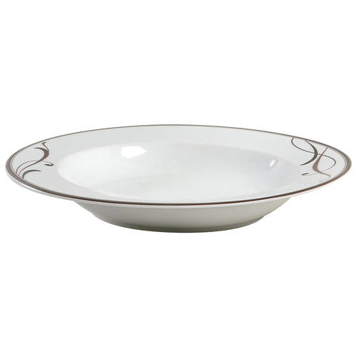 Cocoa Blossom Large Rim Soup Bowl