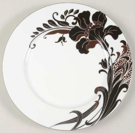 Cocoa Blossom Accent Salad Plate