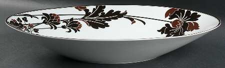 Cocoa Blossom 19" Oval Serving Bowl