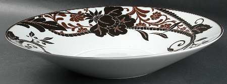 Cocoa Blossom 15" Round Serving Bowl