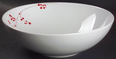 Red Berries 10" Round Vegetable Bowl
