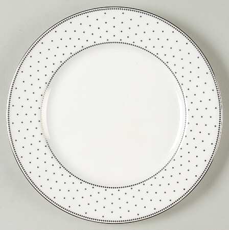 Chelsea Platinum Accent Luncheon Plate