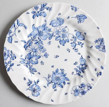 Peony and Rose Blue by Myott Meakin