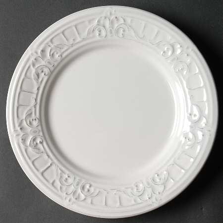 Venice White Salad/Dessert Plate