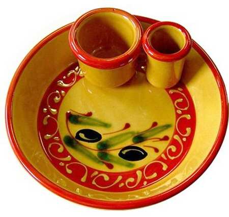 Cordoba Olive Set-3 Pc(Olive Dish,Toothpick & Pit Holders)