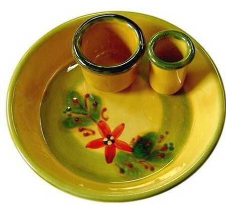 Muley Olive Set-3 Pc(Olive Dish,Toothpick & Pit Holders) by Myson