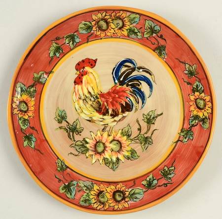 Red Rooster Salad Plate