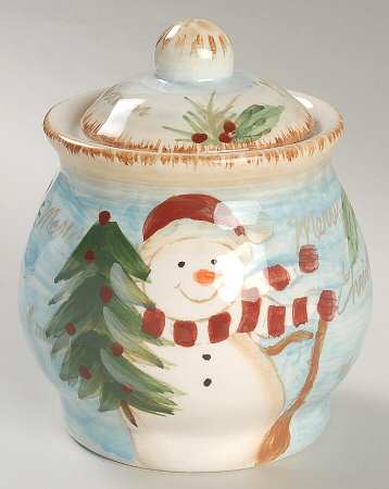 Snowman Sugar Bowl & Lid