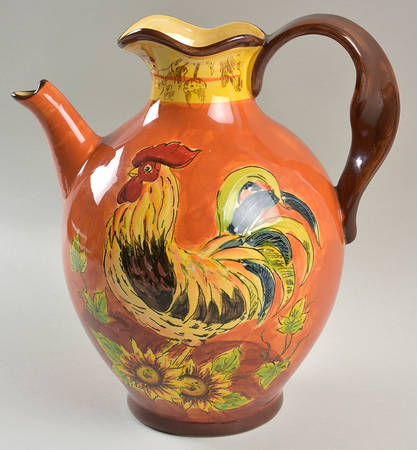Orange Rooster 120 Oz Pitcher