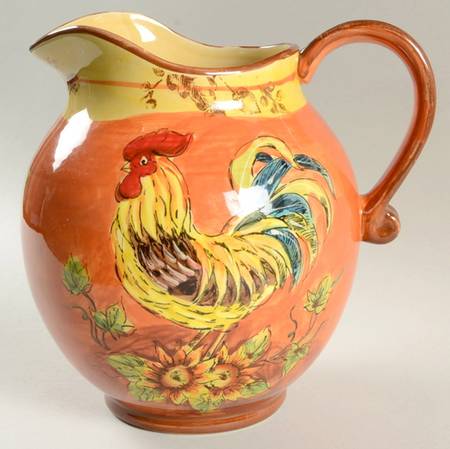 Orange Rooster 116 Oz Pitcher
