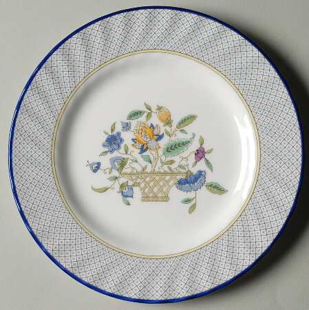 Haddon Hall Trellis Blue Bread & Butter Plate