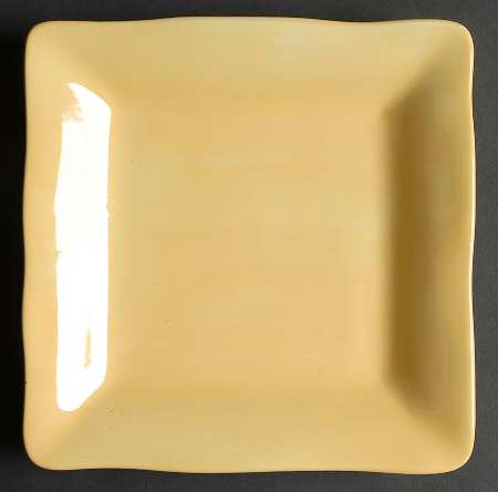 Brava Yellow Square Salad Plate