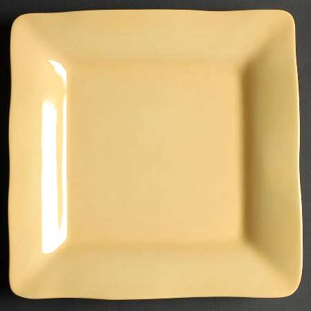 Brava Yellow Square Dinner Plate