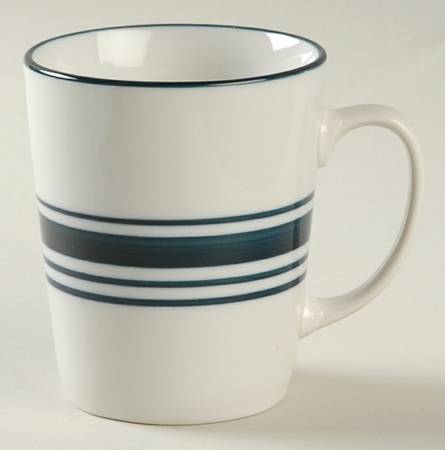 Casual Banded Cobalt Blue Mug