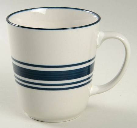 Casual Banded Cobalt Blue Mug