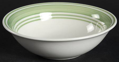 Casual Banded Green Soup/Cereal Bowl