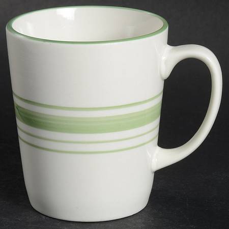 Casual Banded Green Mug