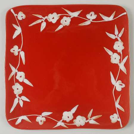 Dahlia Square Dinner Plate