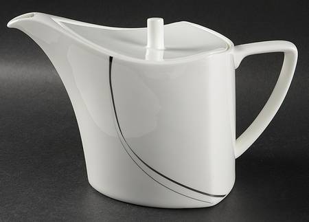 Modernist Black Teapot & Lid