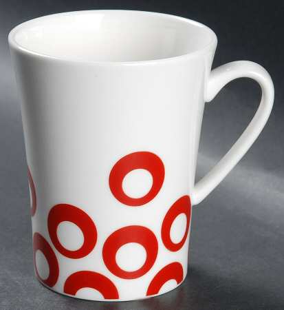 Circle Chic Red Mug by Mikasa