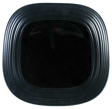 Swirl Square Black 12" Square Serving Platter