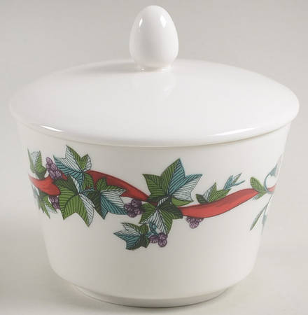 Holiday Garden Sugar Bowl & Lid