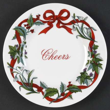 Holiday Garden Canape Plate