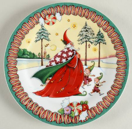 Merry Christmas Salad Plate