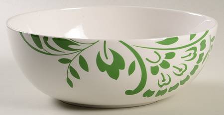 Hudson Green 9" Round Vegetable Bowl
