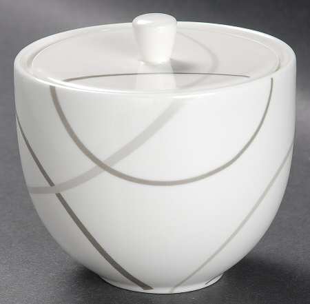 Geometric Circles Sugar Bowl & Lid