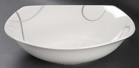 Geometric Circles 9" Round Vegetable Bowl