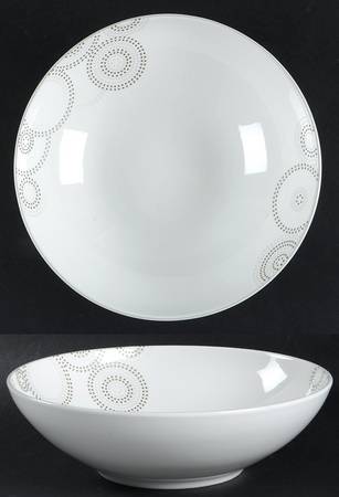 Sparkle Circles 9" Round Vegetable Bowl
