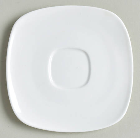 Cashmere White Saucer for Flat Demitasse Cup