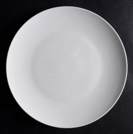 Cashmere White Coupe Luncheon Plate