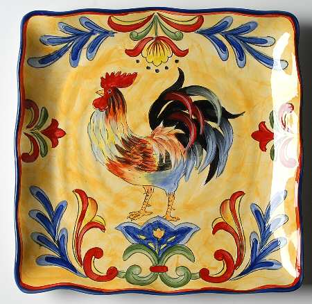 Yellow Talavera Rooster by Maxcera Corp
