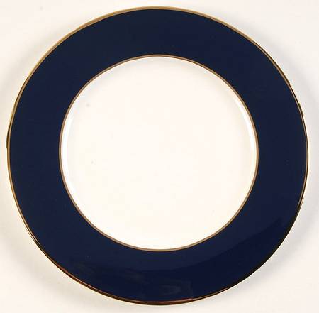 Color Studio Blue and Gold Salad Plate
