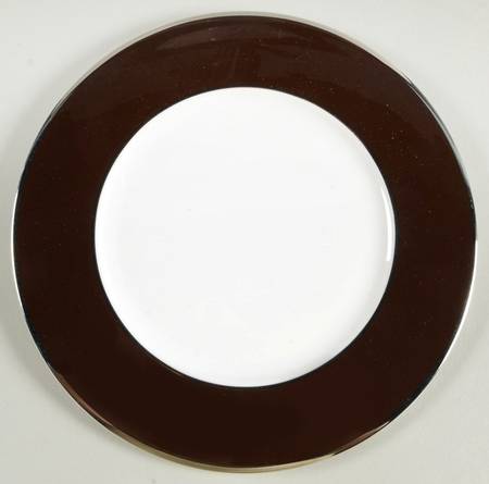 Color Studio Brown and Platinum Salad Plate by Mikasa