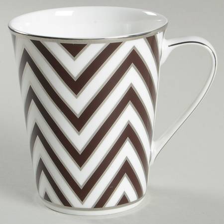 Color Studio Brown and Platinum Accent Mug by Mikasa