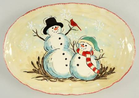 Snowfellas 14" Oval Serving Platter