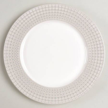 Crisscross Gray Salad Plate