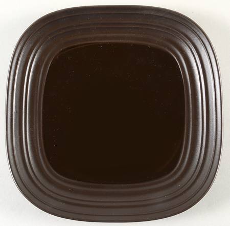 Swirl Square Chocolate Salad Plate