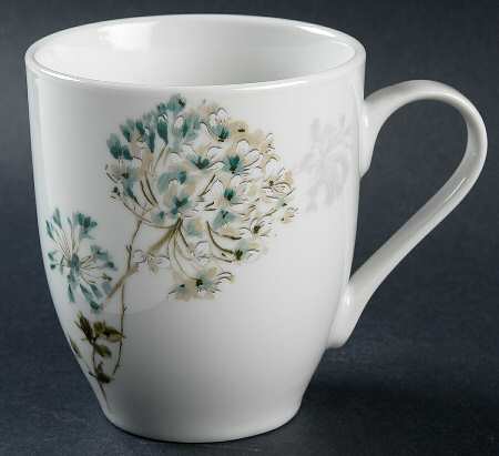 Silk Floral Teal Mug