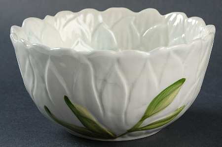 Silk Floral Teal Dip Bowl for Chip & Dip Set