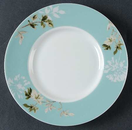 Silk Floral Teal Saucer