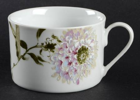 Silk Floral Lavender Flat Cup
