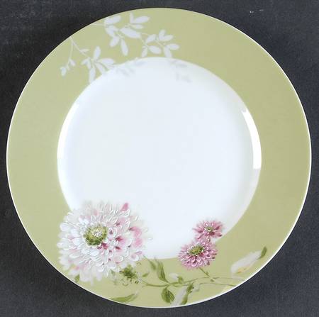 Silk Floral Pink Appetizer Plate